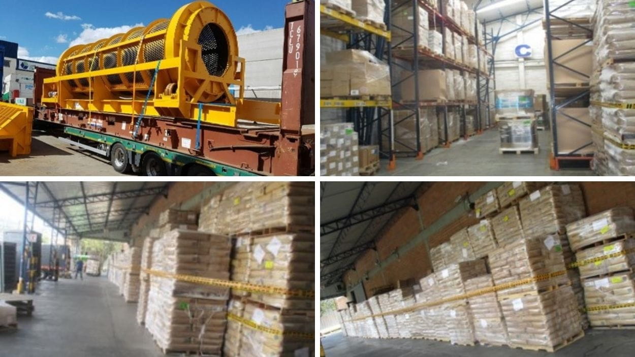 Fotos del depósito aduanero de DSV Solutions Colombia en Medellín